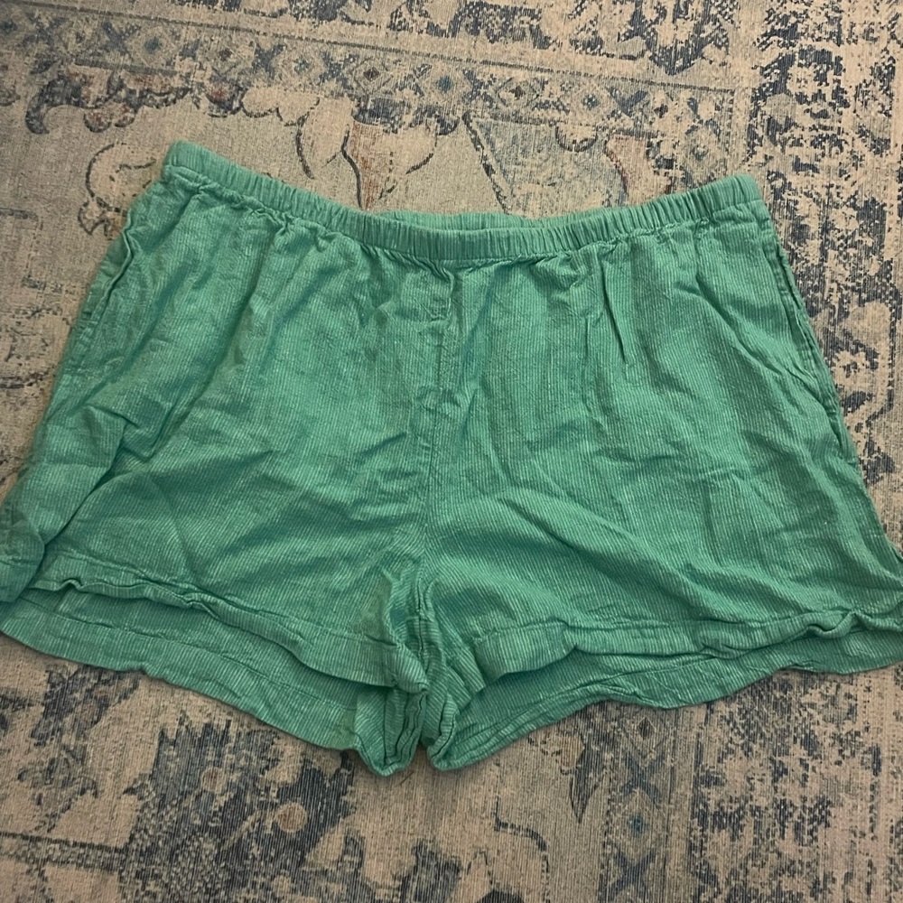 a new day Green Linen Shorts